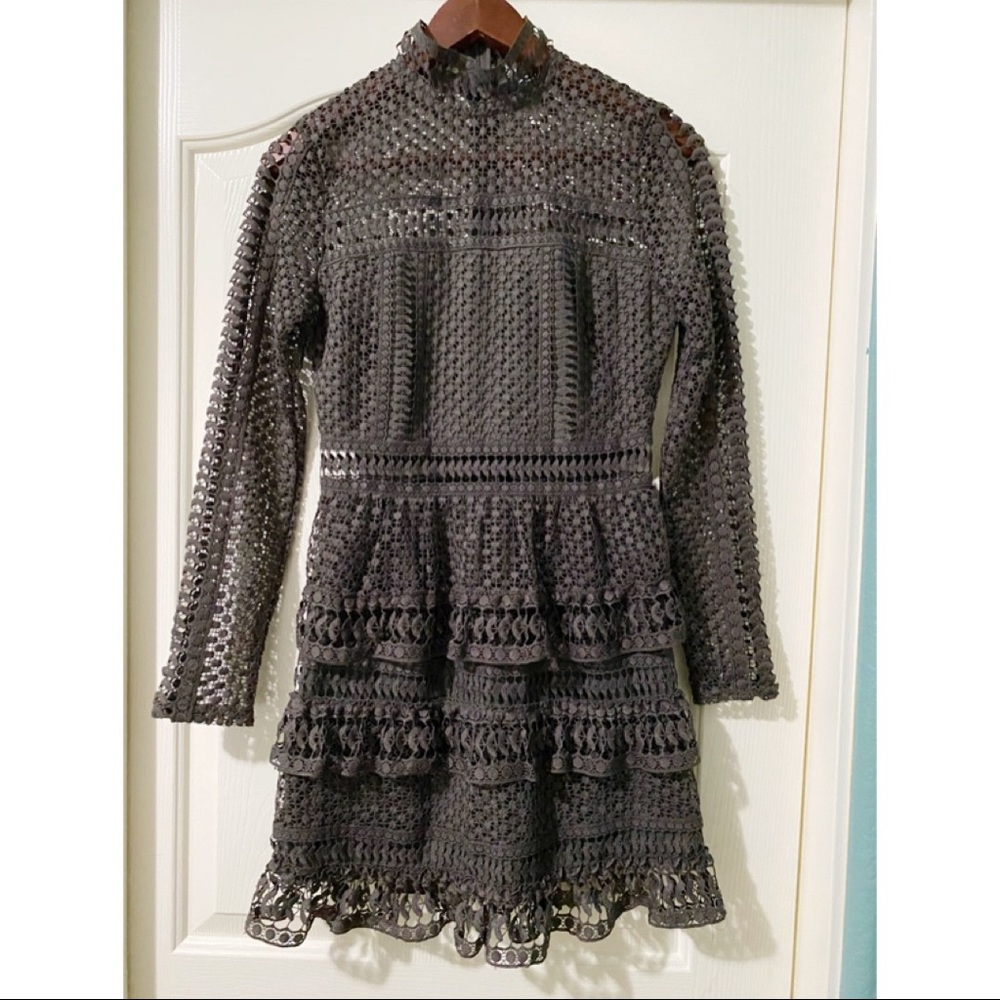 Romeo and Juliet Olive Lace Dress